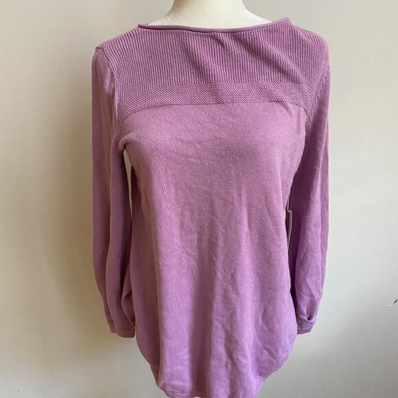 CASLON BNWT Bishop Sleeve Sweater XSmall Lavender - Picture 3 of 10